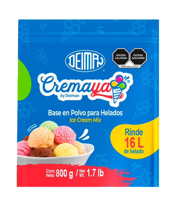 Polvo para preparar helados Deiman 800gr