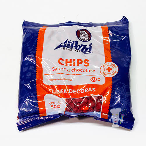 Chocolate en chispas rojo 500g.