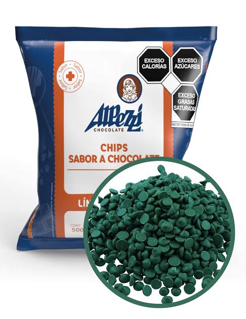 Chocolate  en chispas verde bandera