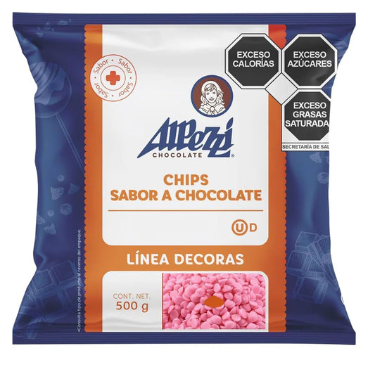 Chocolate en chispas rosa