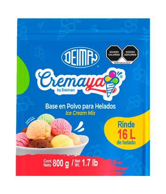 Polvo para preparar helados Deiman 800gr